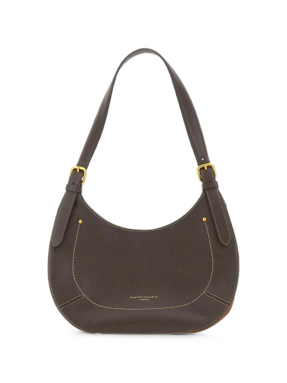 GIANNI CHIARINI Gabry leather shoulder bag - Marrone
