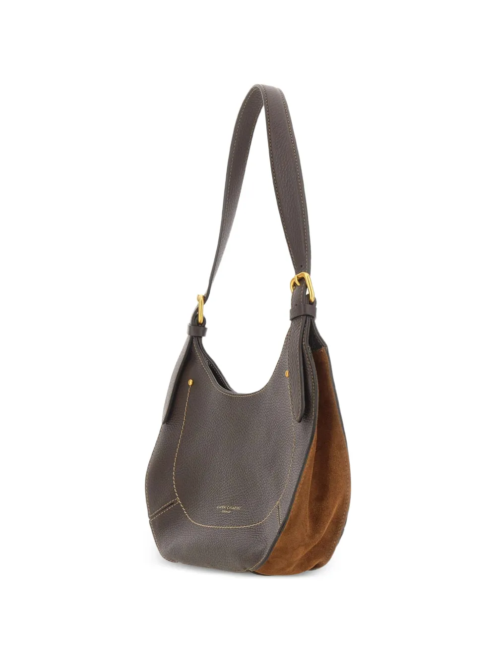 GIANNI CHIARINI Gabry leren schoudertas Bruin