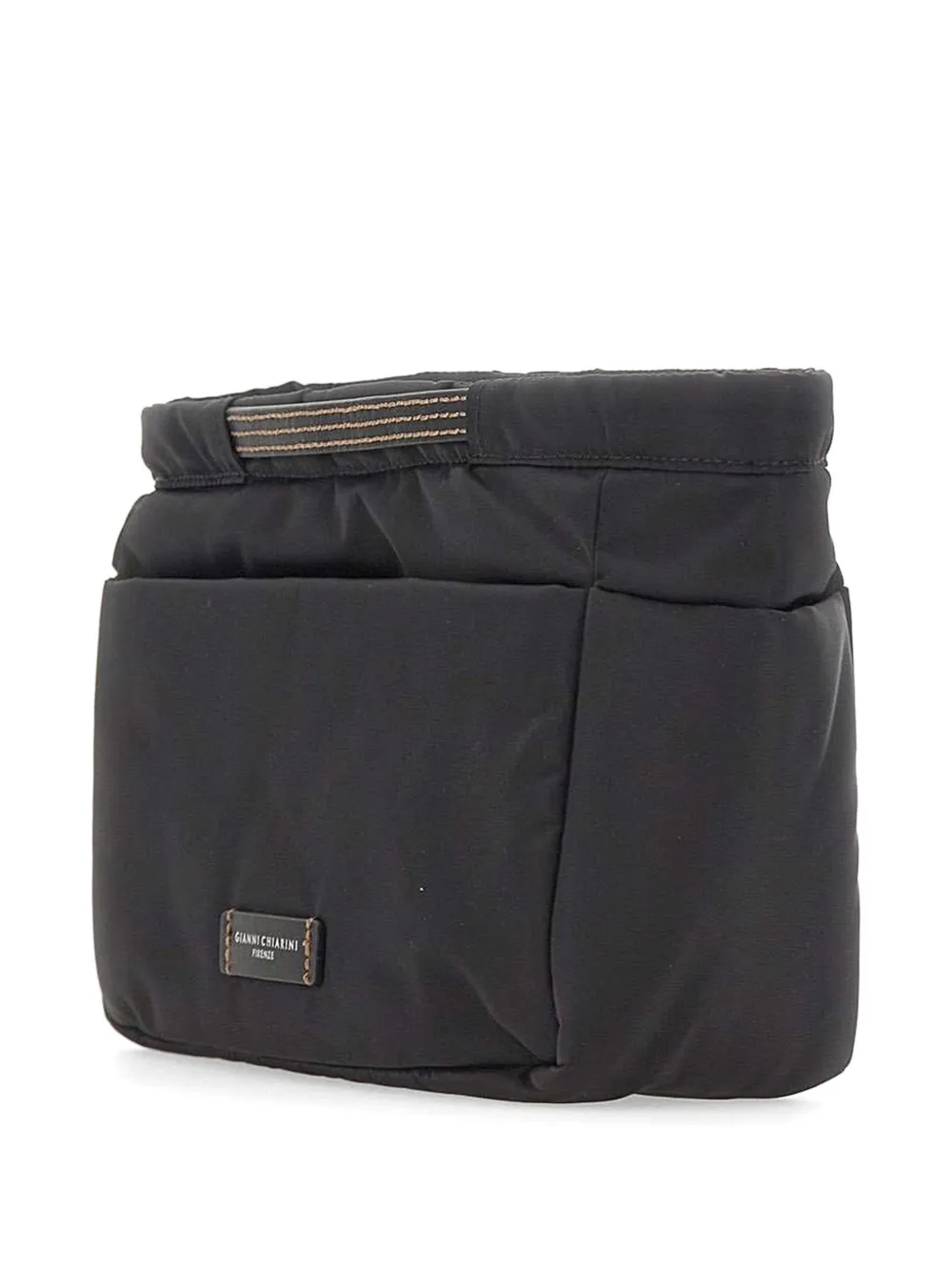 GIANNI CHIARINI Bagsin Bag clutch met leren afwerking Zwart