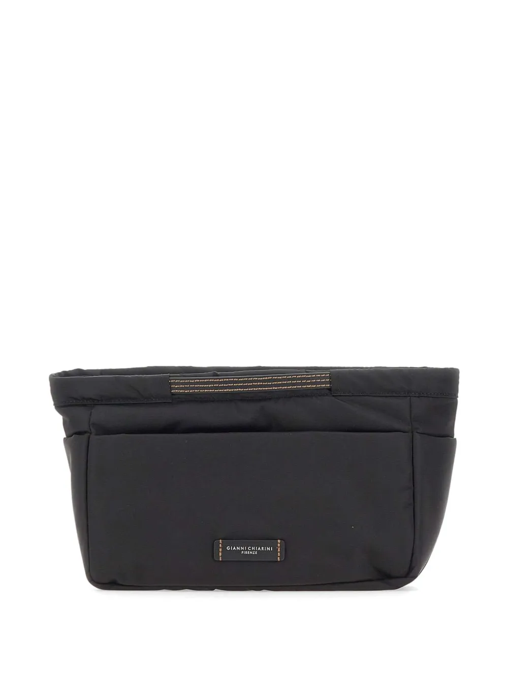 GIANNI CHIARINI Bagsin Bag clutch met leren afwerking Zwart