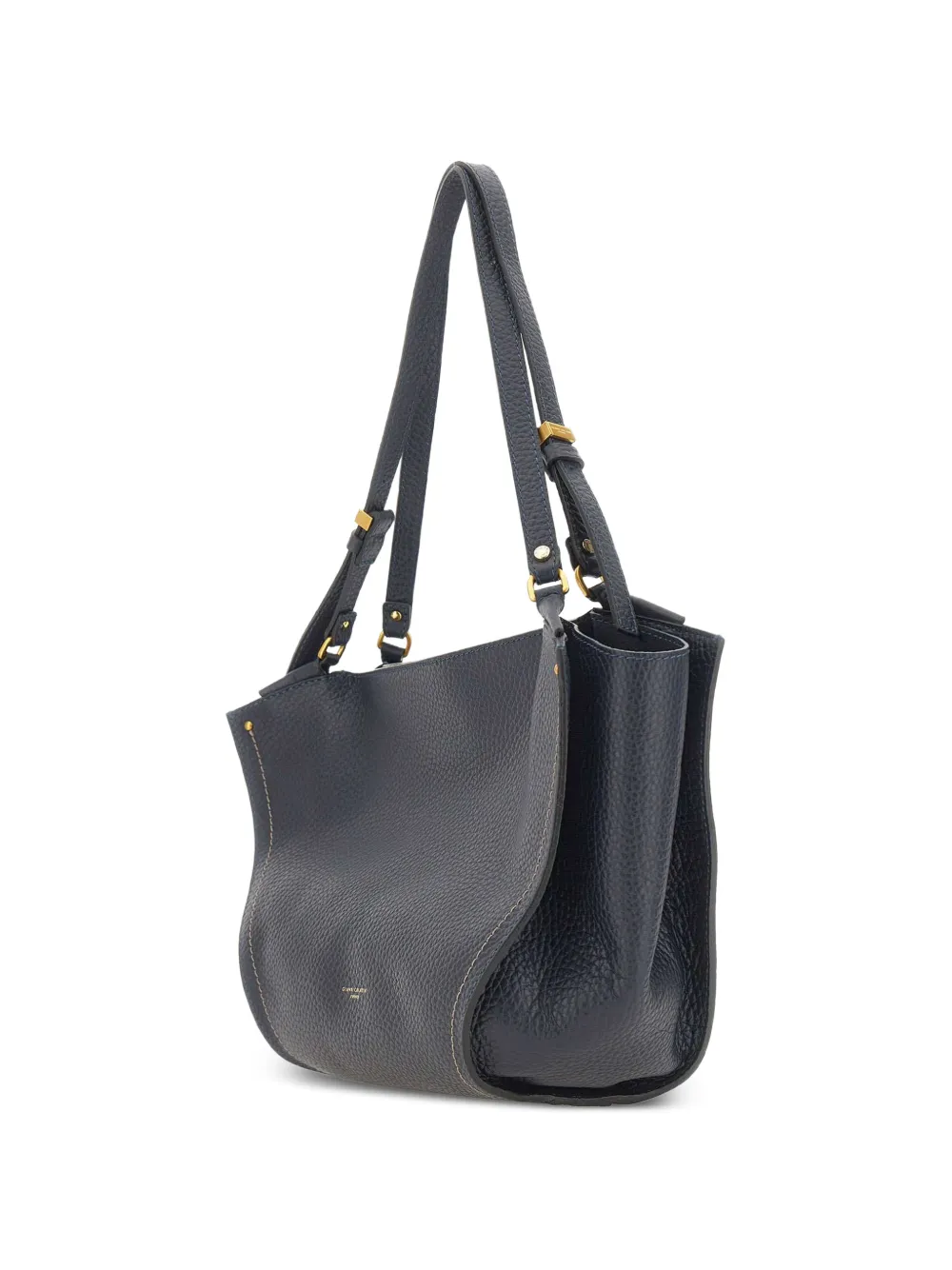 GIANNI CHIARINI Leren schoudertas Blauw