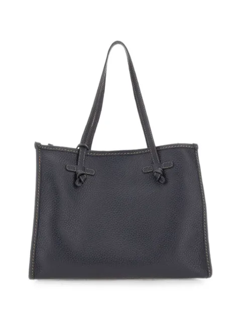 MARCELLA CLUB large Marcella pebbled leather shoulder bag