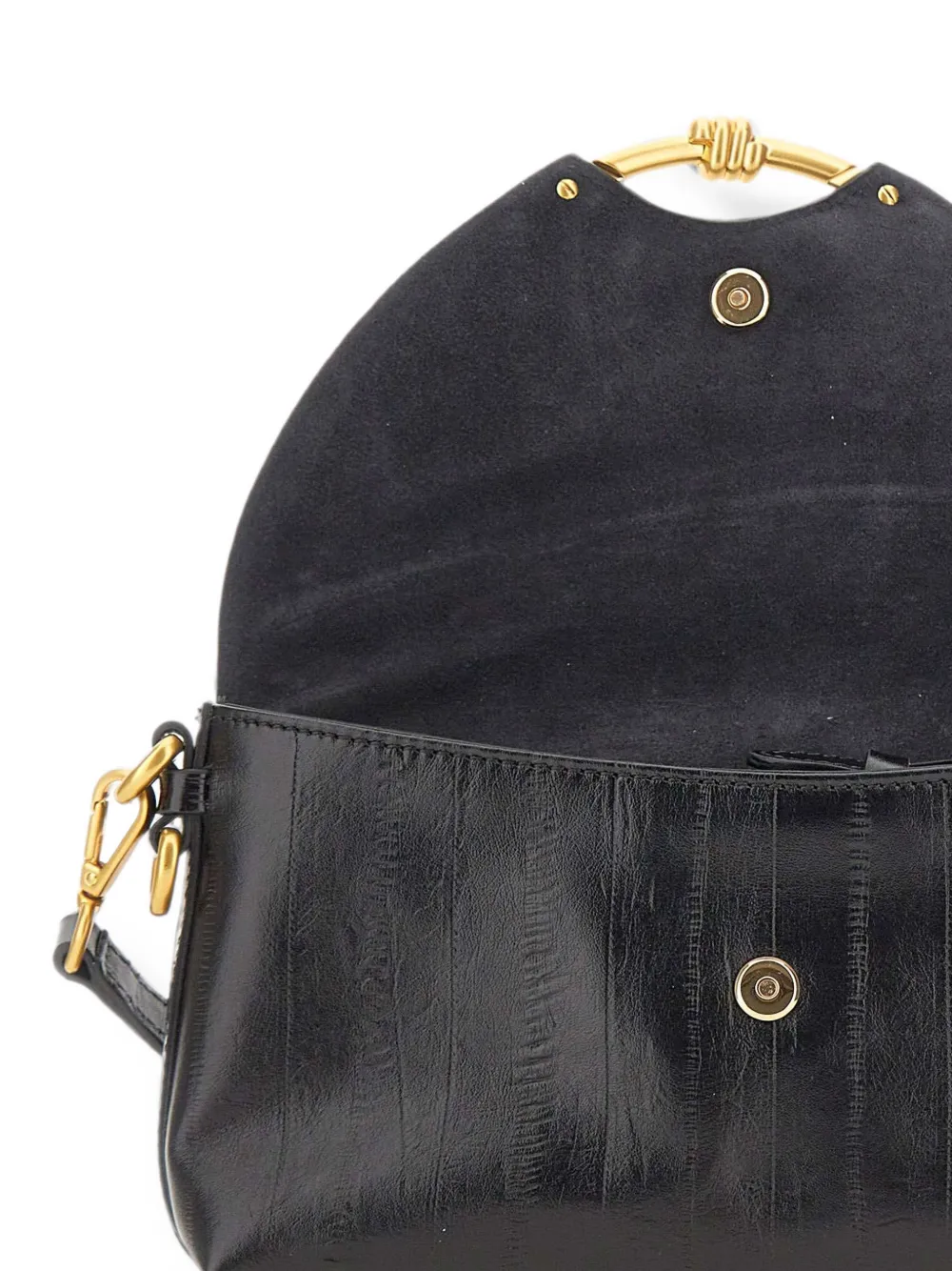 GIANNI CHIARINI Bea leren shopper Zwart