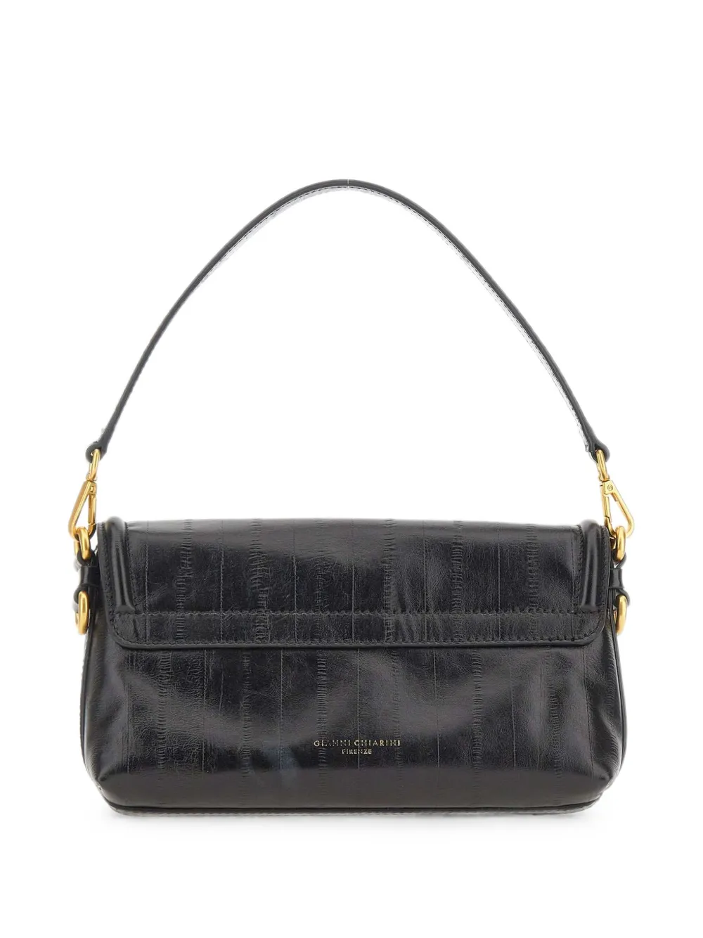 GIANNI CHIARINI Bea leren shopper Zwart