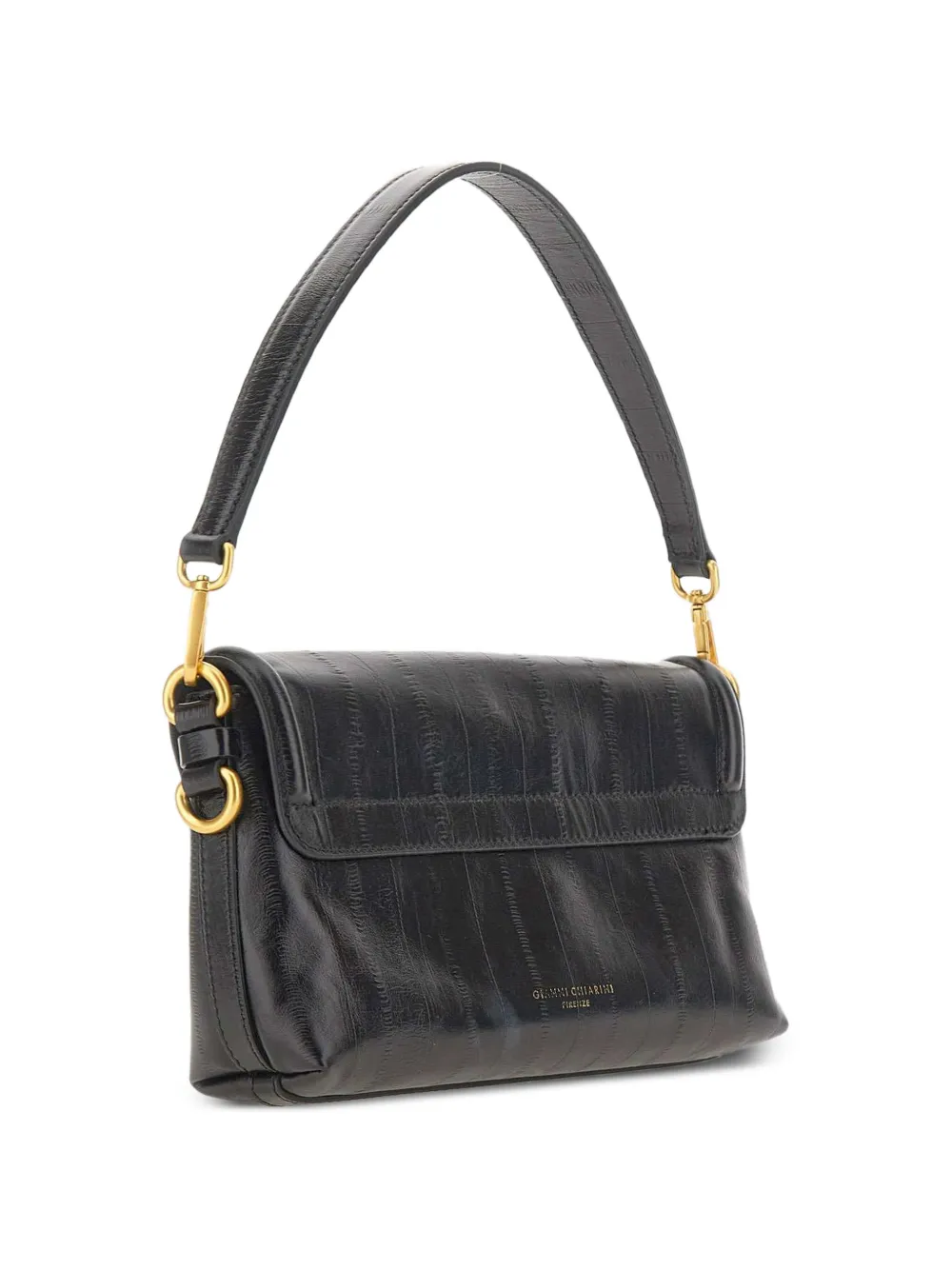 GIANNI CHIARINI Bea leren shopper Zwart
