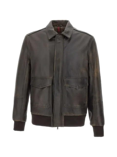 VOLFAGLI David Tundra leather jacket