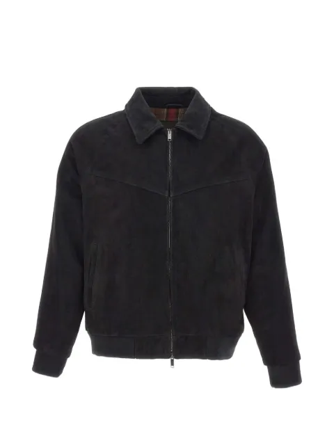 VOLFAGLI Pantheon Buccio suede bomber jacket