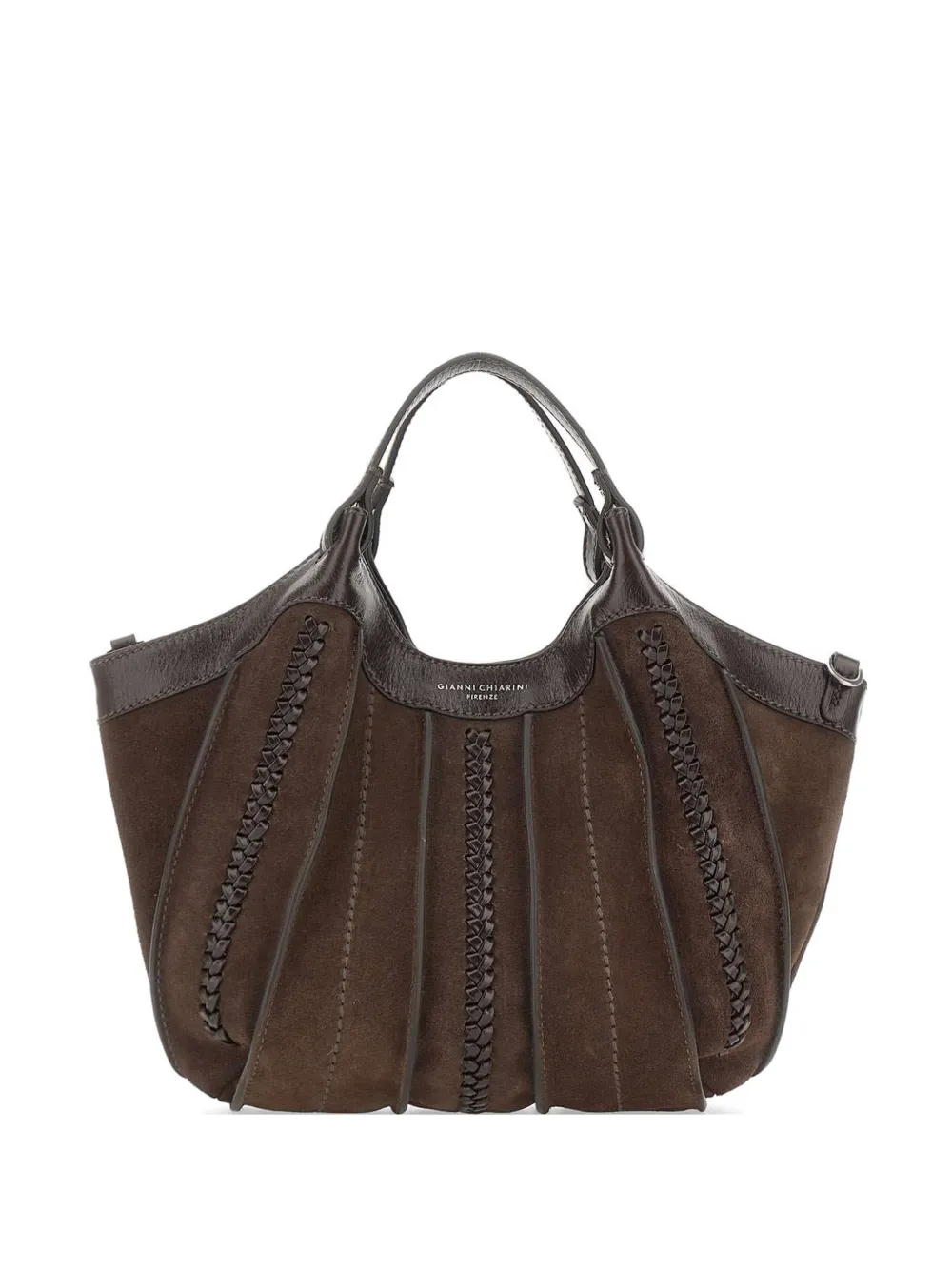 GIANNI CHIARINI Dua woven-leather tote bag - Marrone