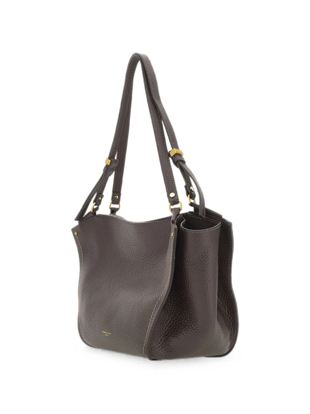 GIANNI CHIARINI Bloom grote leren schoudertas Grijs