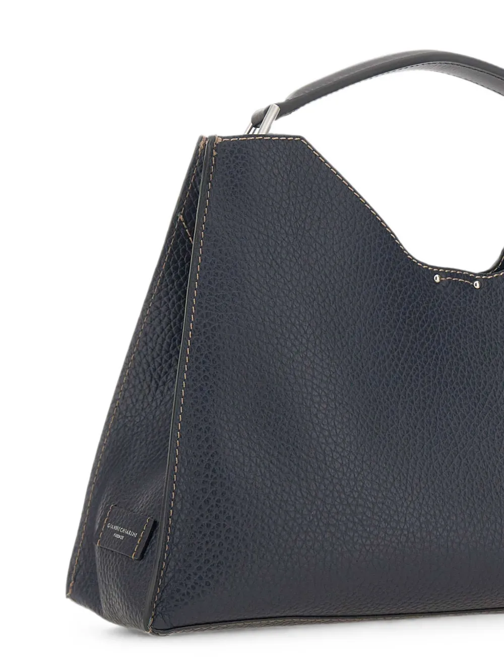 GIANNI CHIARINI Grote Aurora leren shopper met hamer Blauw