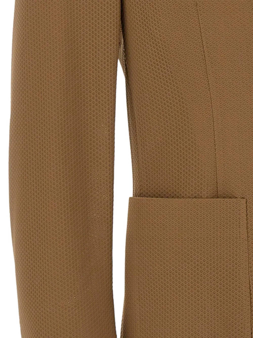 BOB Golden blazer met enkele rij knopen Bruin