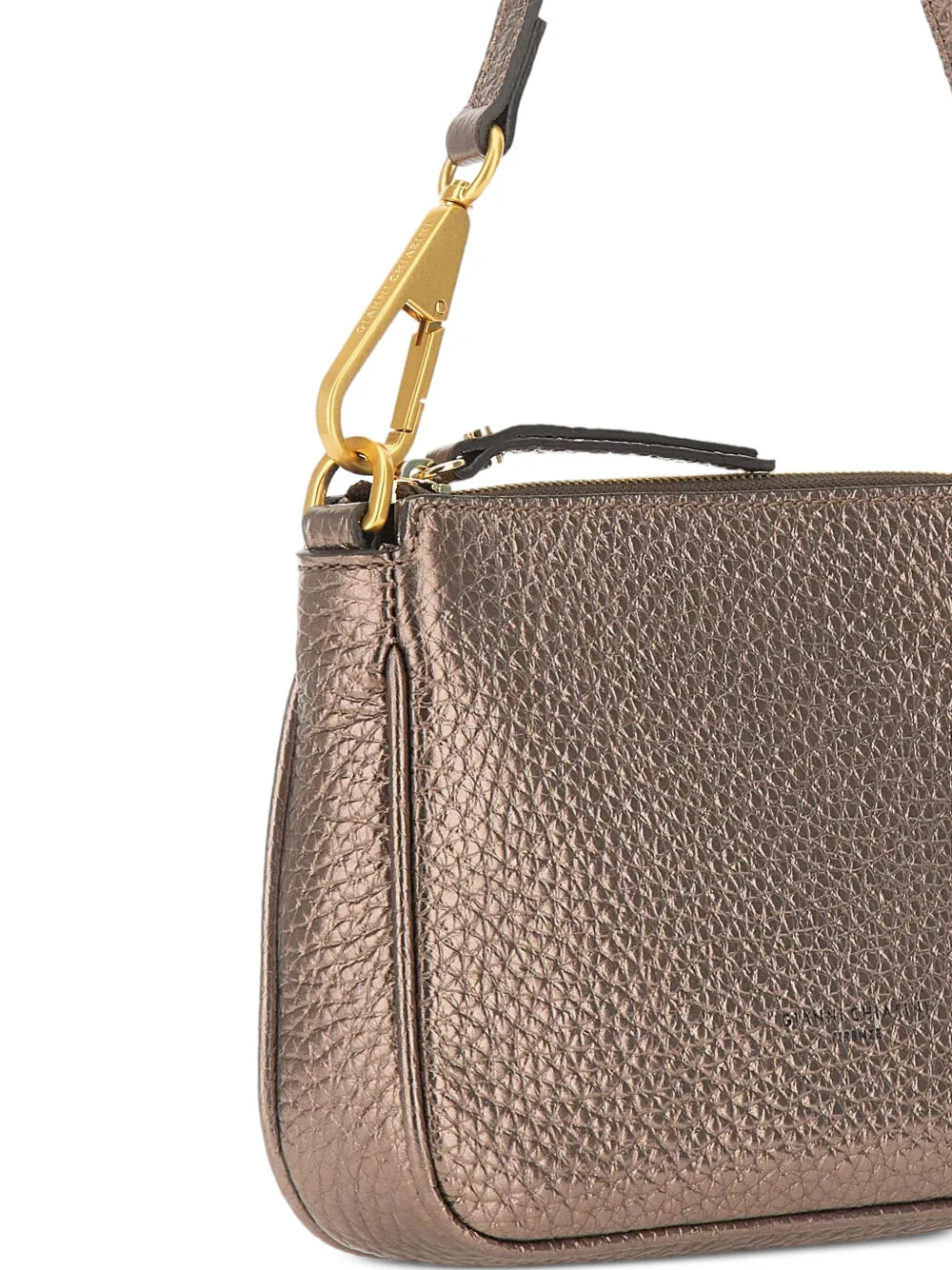 GIANNI CHIARINI Brooke leren schoudertas met maxi-structuur Roze