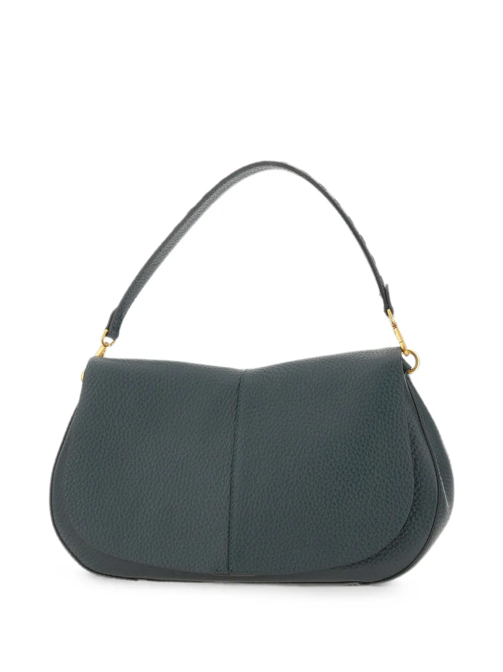 GIANNI CHIARINI Helena Round leren schoudertas met textuur Groen