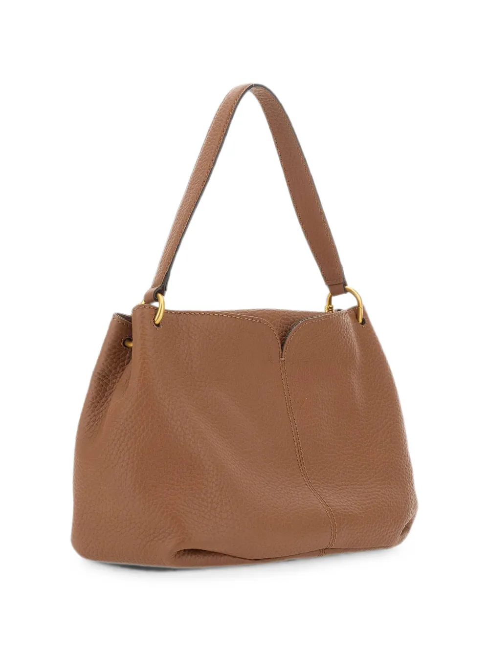 GIANNI CHIARINI Sandra leren schoudertas met textuur Bruin