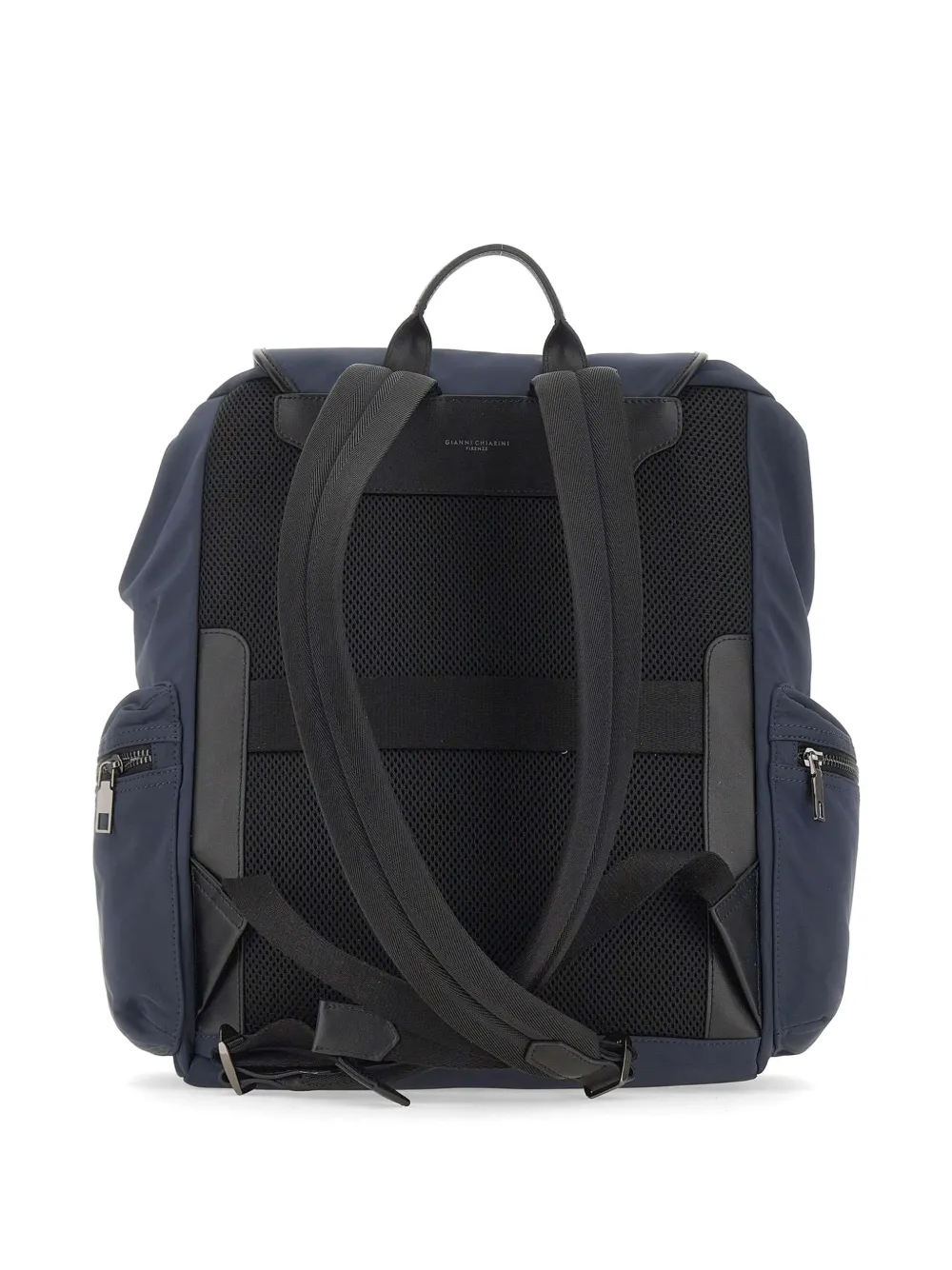 GIANNI CHIARINI Oslo rugzak met leren afwerking Blauw