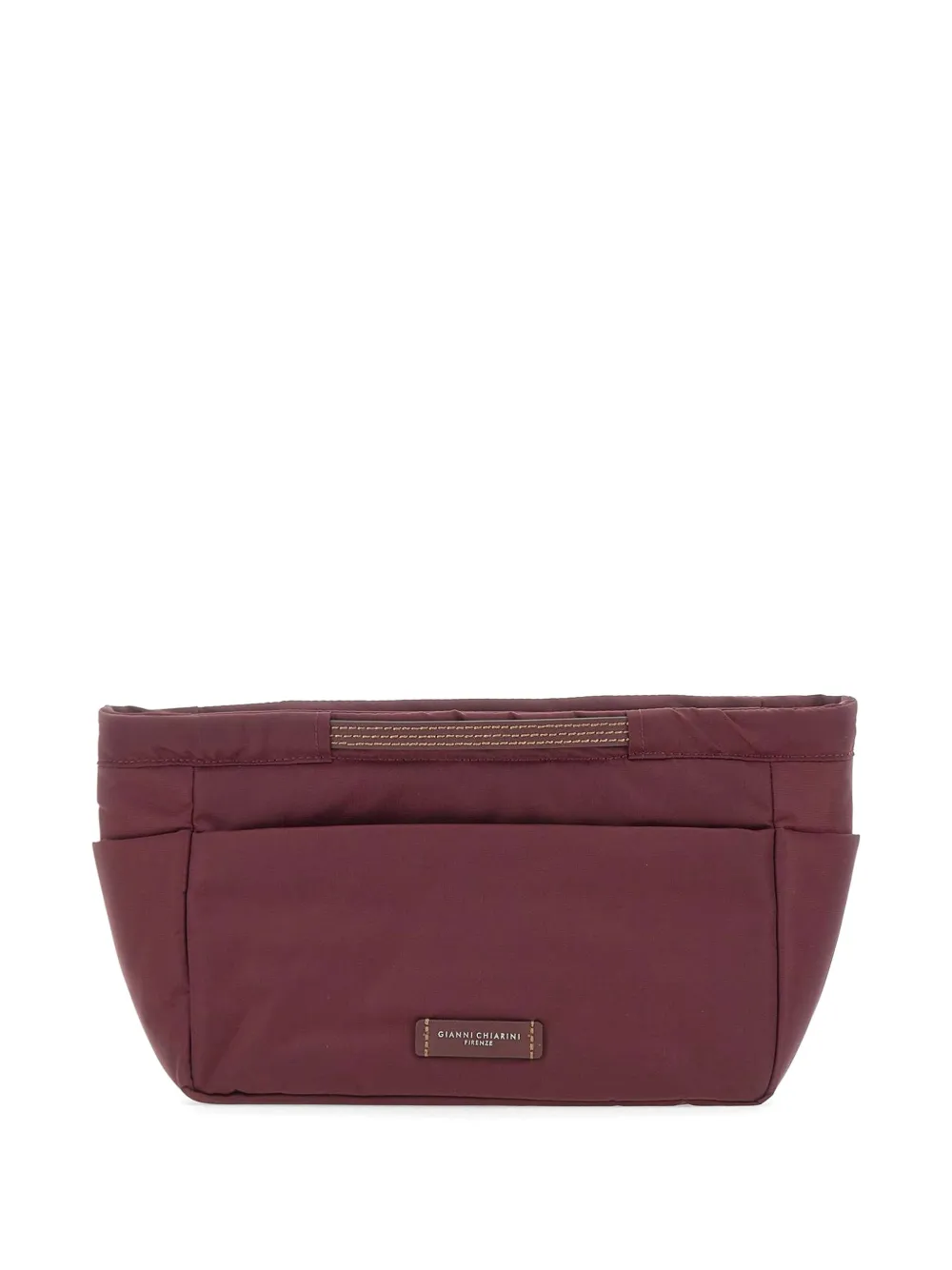 GIANNI CHIARINI BAGS in BAG clutch met contrasterend stiksel Rood