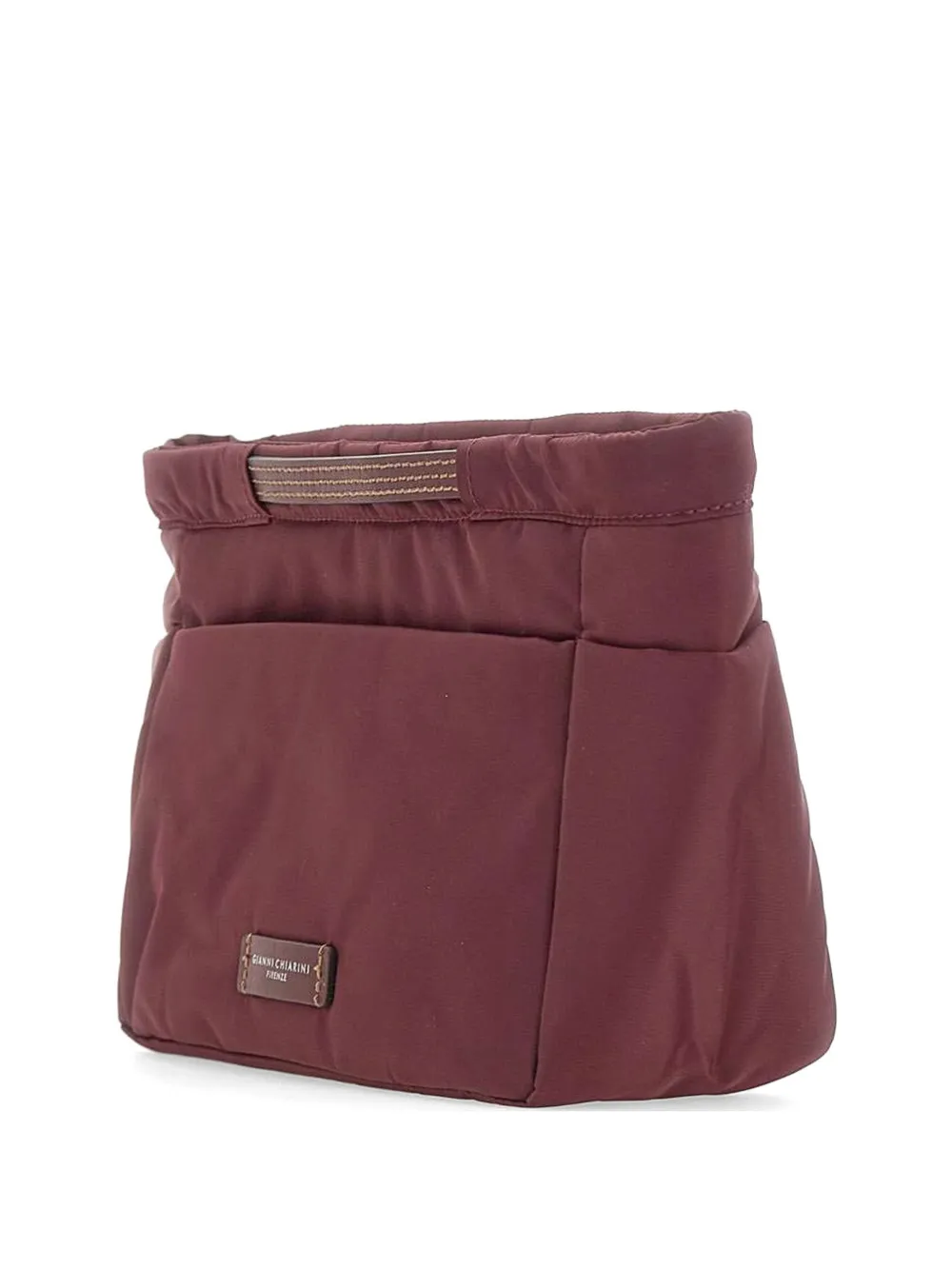 GIANNI CHIARINI BAGS in BAG contrast-stitching clutch bag - Rosso