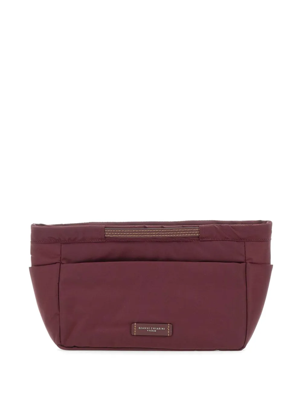 GIANNI CHIARINI BAGS in BAG clutch met contrasterend stiksel Rood