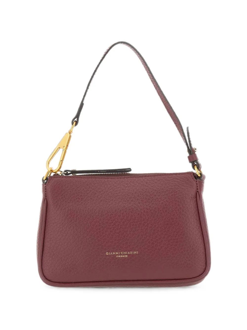 GIANNI CHIARINI Brooke grained leather shoulder bag - Rosso