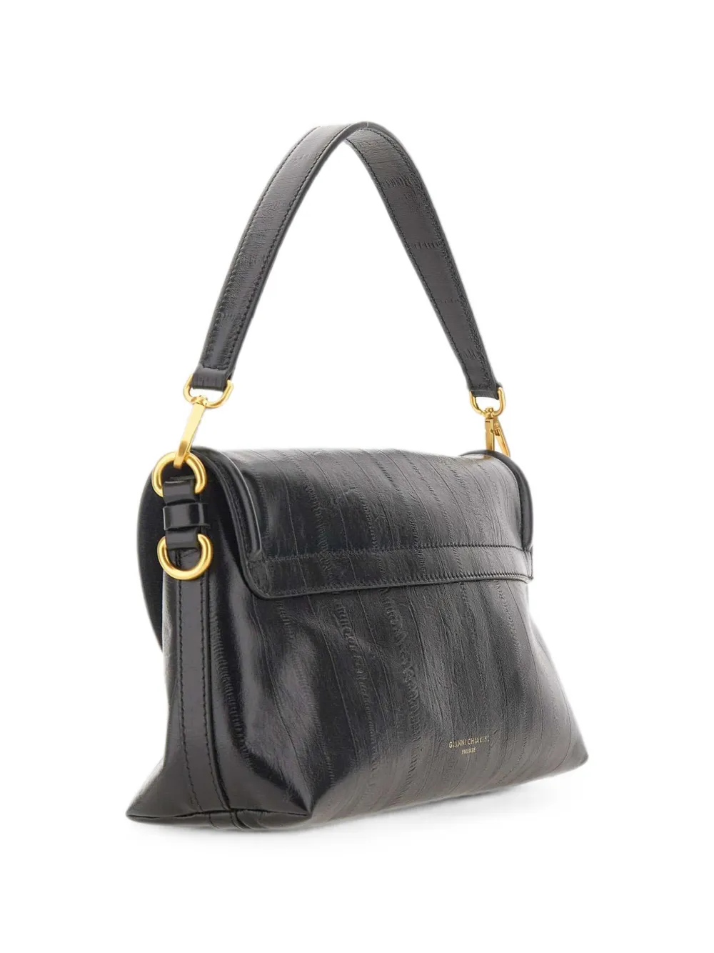 GIANNI CHIARINI Bea schoudertas met gestreept effect Zwart