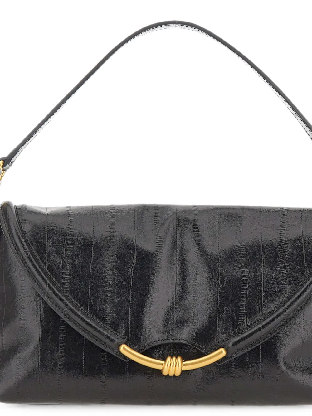 GIANNI CHIARINI Bea schoudertas met gestreept effect Zwart