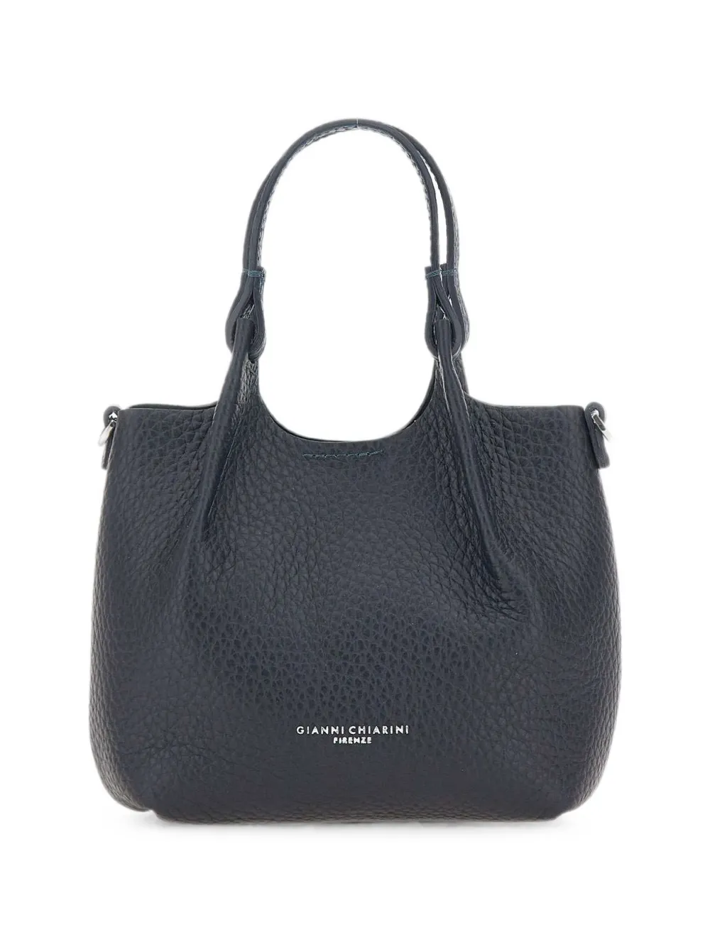 GIANNI CHIARINI Dua grained leather handbag - Blu