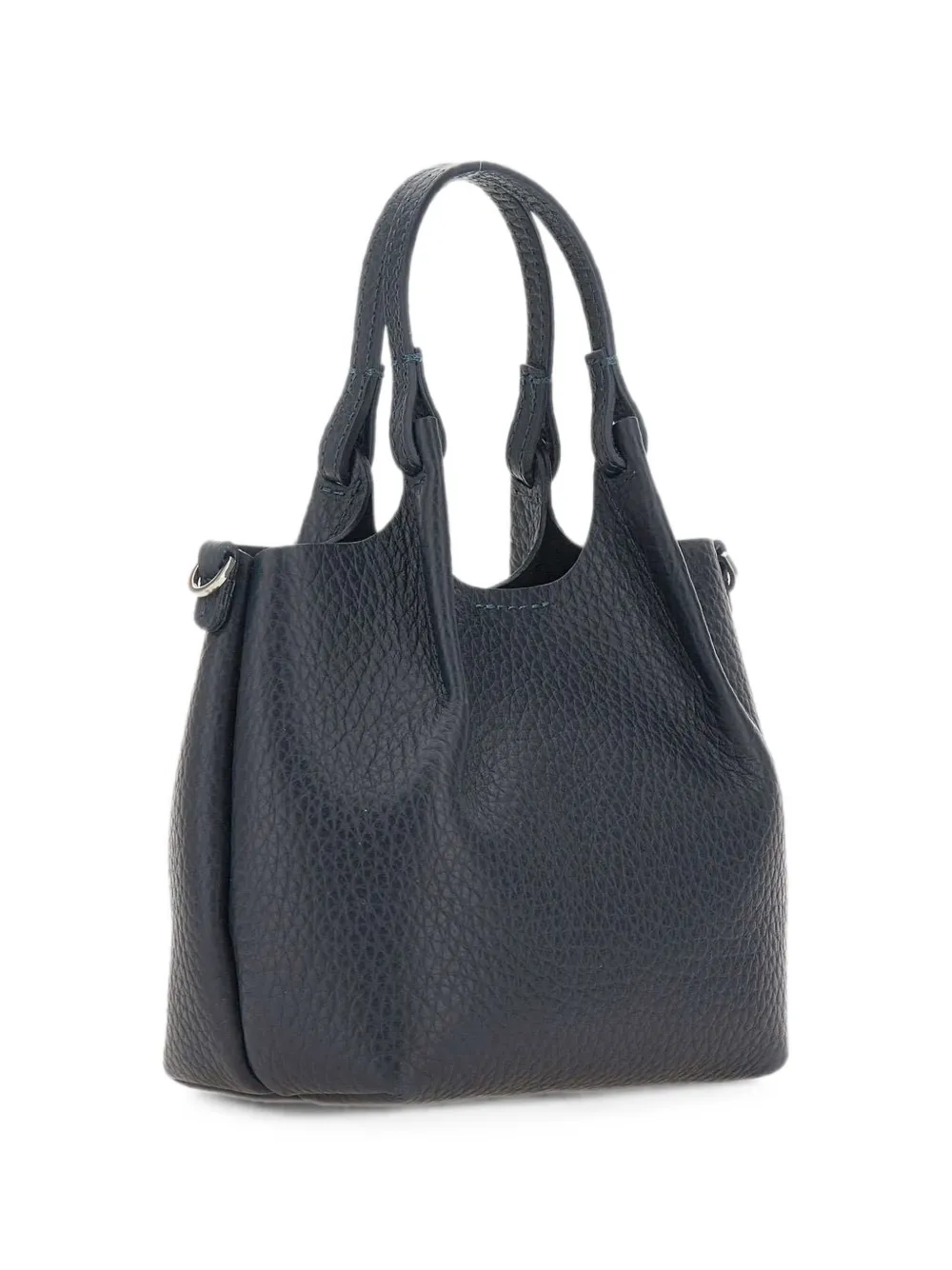 GIANNI CHIARINI Dua leren handtas met textuur Blauw
