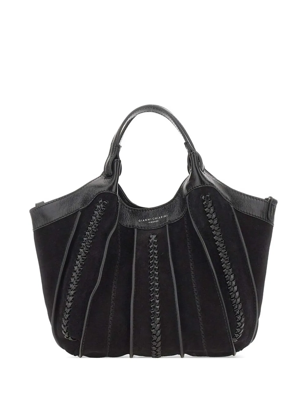 GIANNI CHIARINI Dua woven leather tote bag - Nero