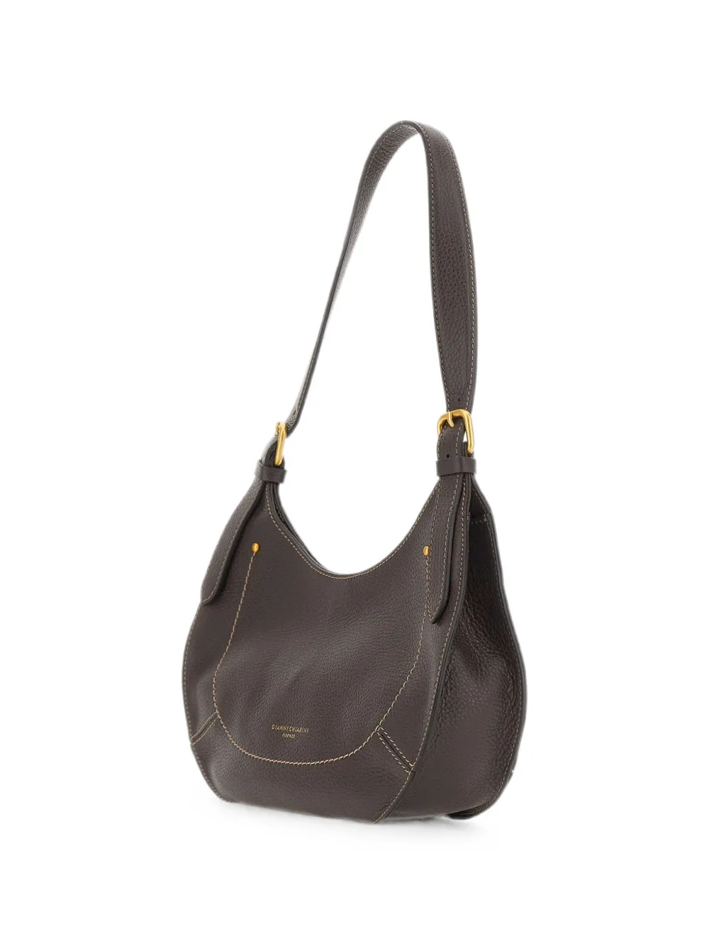 GIANNI CHIARINI Gabry leren schoudertas Bruin
