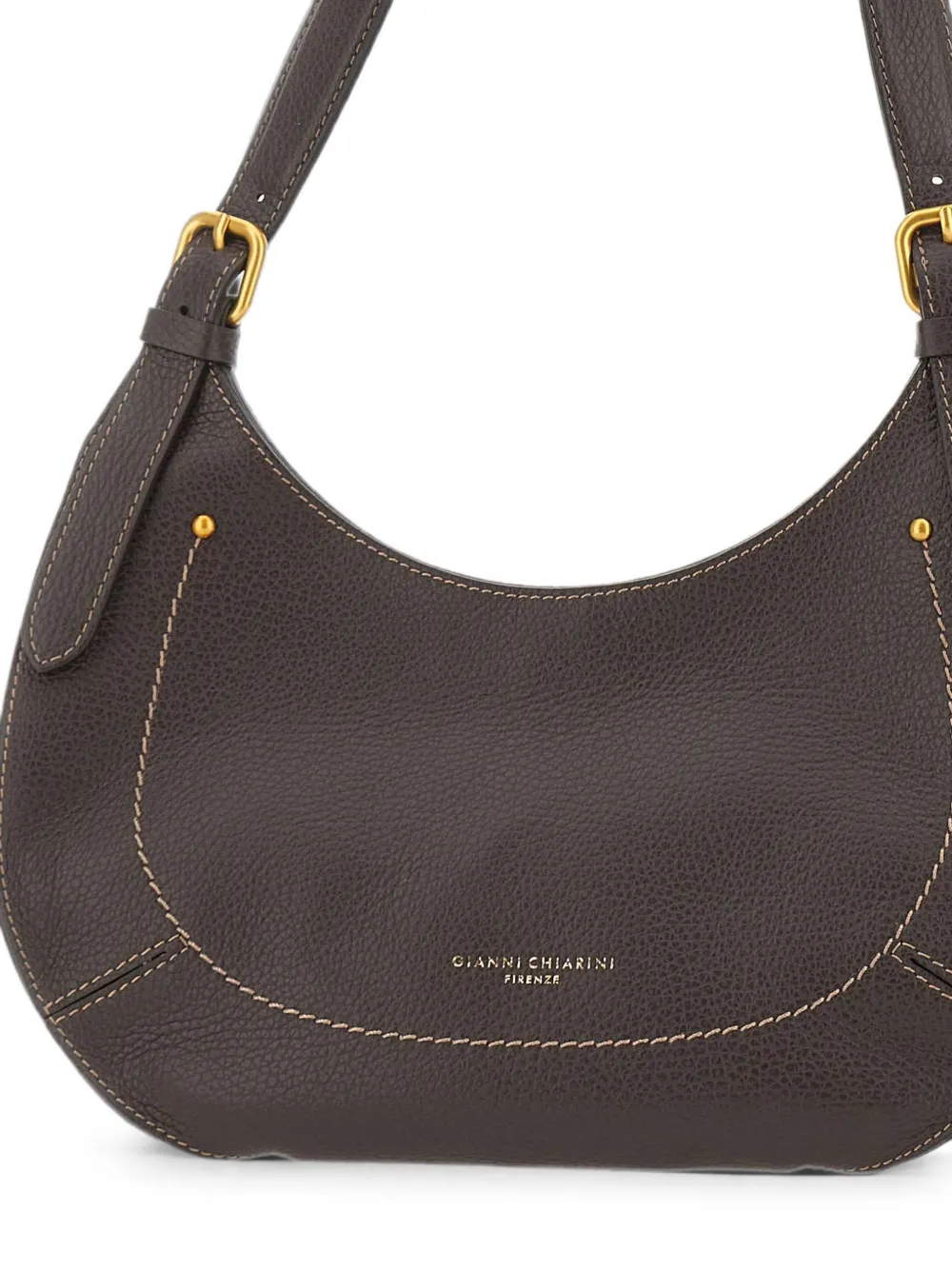 GIANNI CHIARINI Gabry leren schoudertas Bruin
