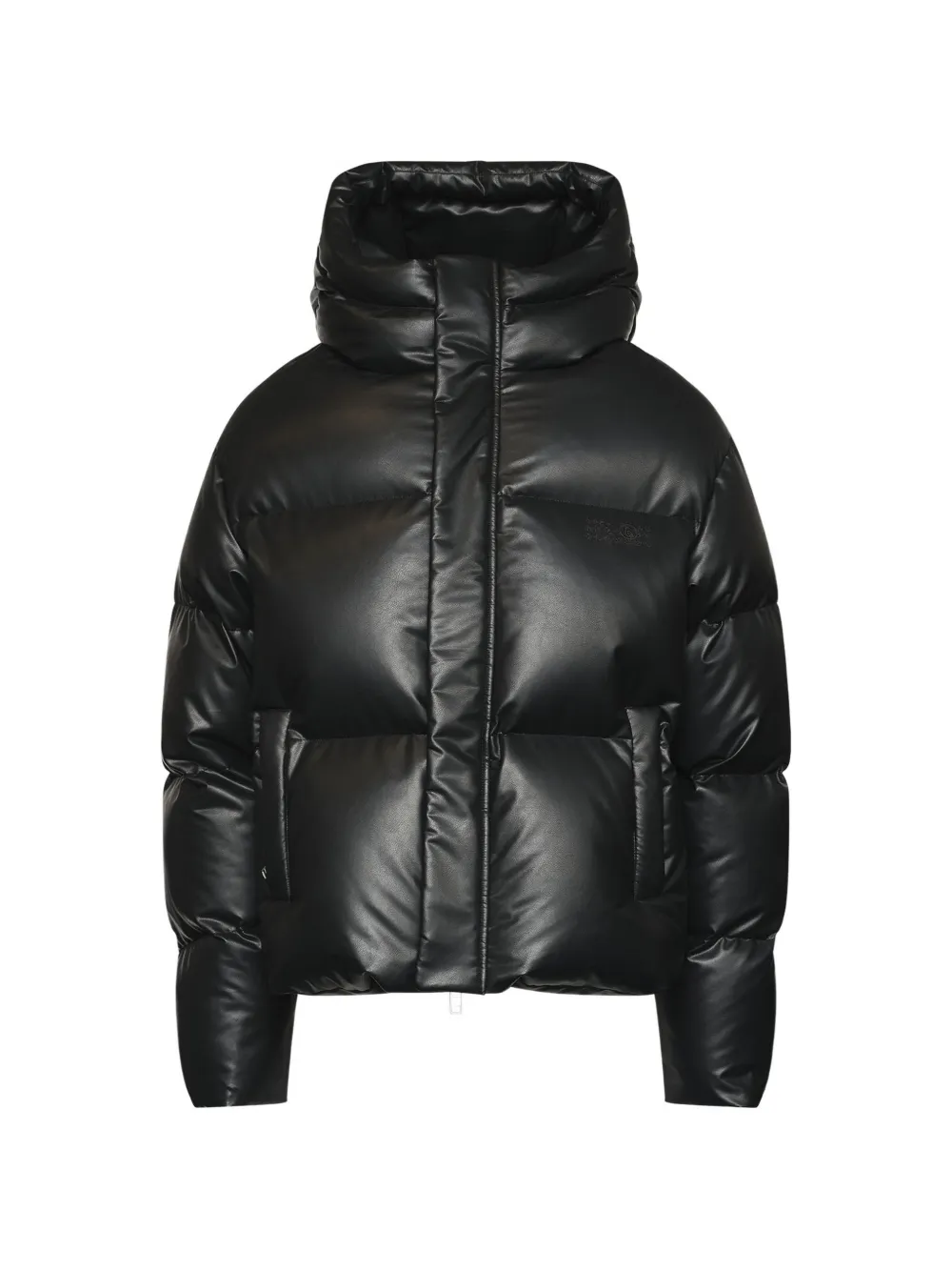 MM6 Maison Margiela hooded puffer jacket - Black