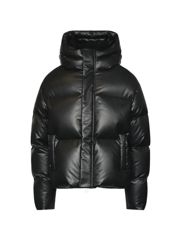 MM6 Maison Margiela Hooded Puffer Jacket | Black | FARFETCH