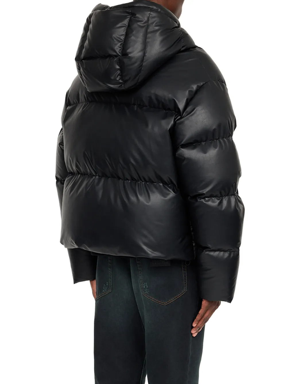 MM6 Maison Margiela Donsjack met capuchon Zwart