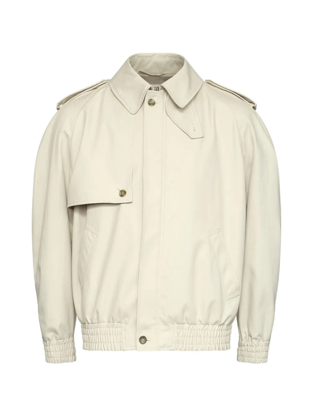 MM6 Maison Margiela cotton twill jacket - Toni neutri