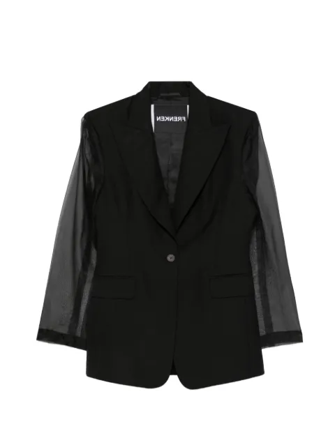 Frenken Blazer sartoriale con maniche semi trasparenti