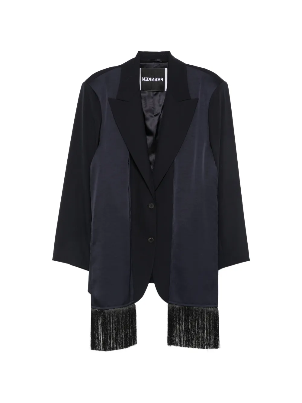 Frenken fringe-trimmed layered jacket