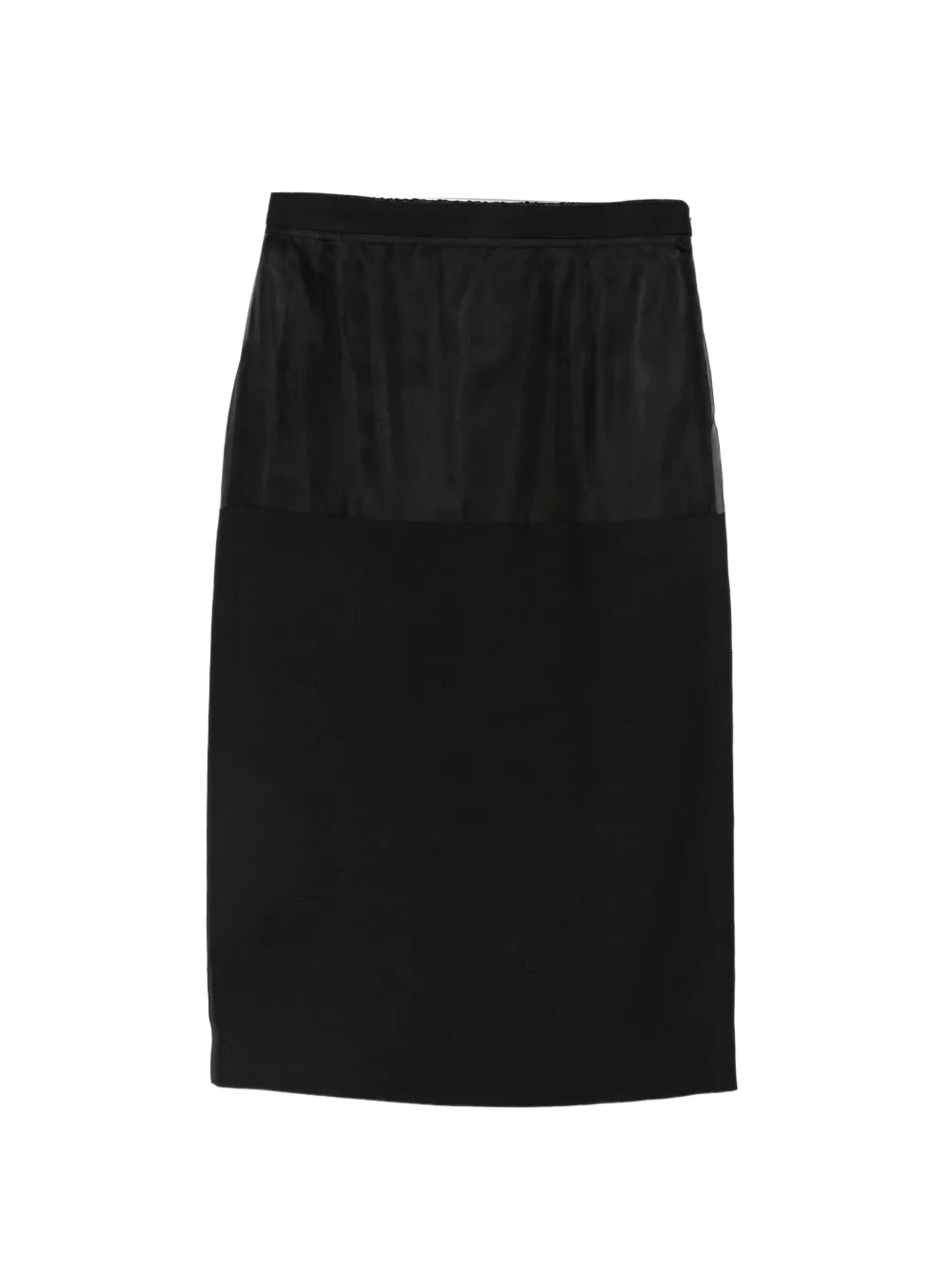 Frenken sheer-panel pencil midi skirt