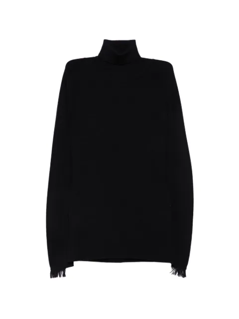 Frenken jersey de punto con flecos y cuello vuelto