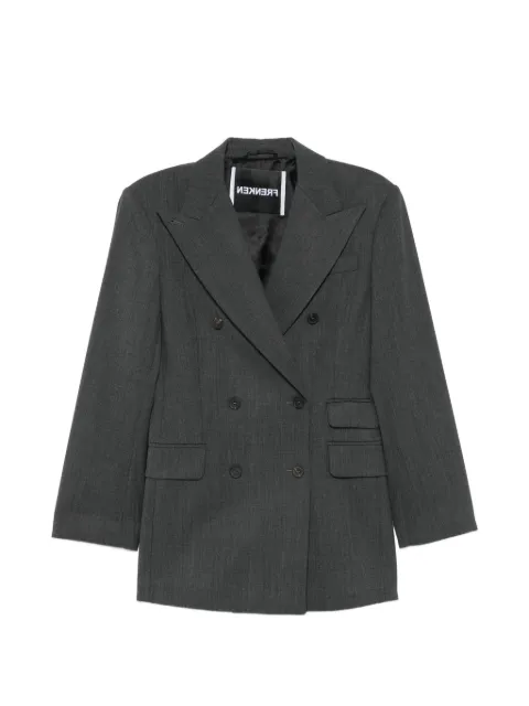 Frenken double-breasted peak-lapel blazer