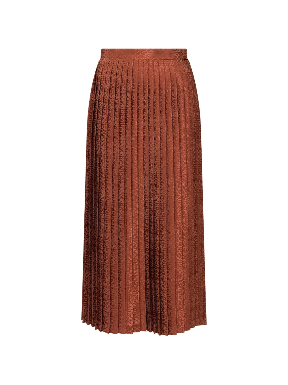 MM6 Maison Margiela jacquard midi skirt - Braun
