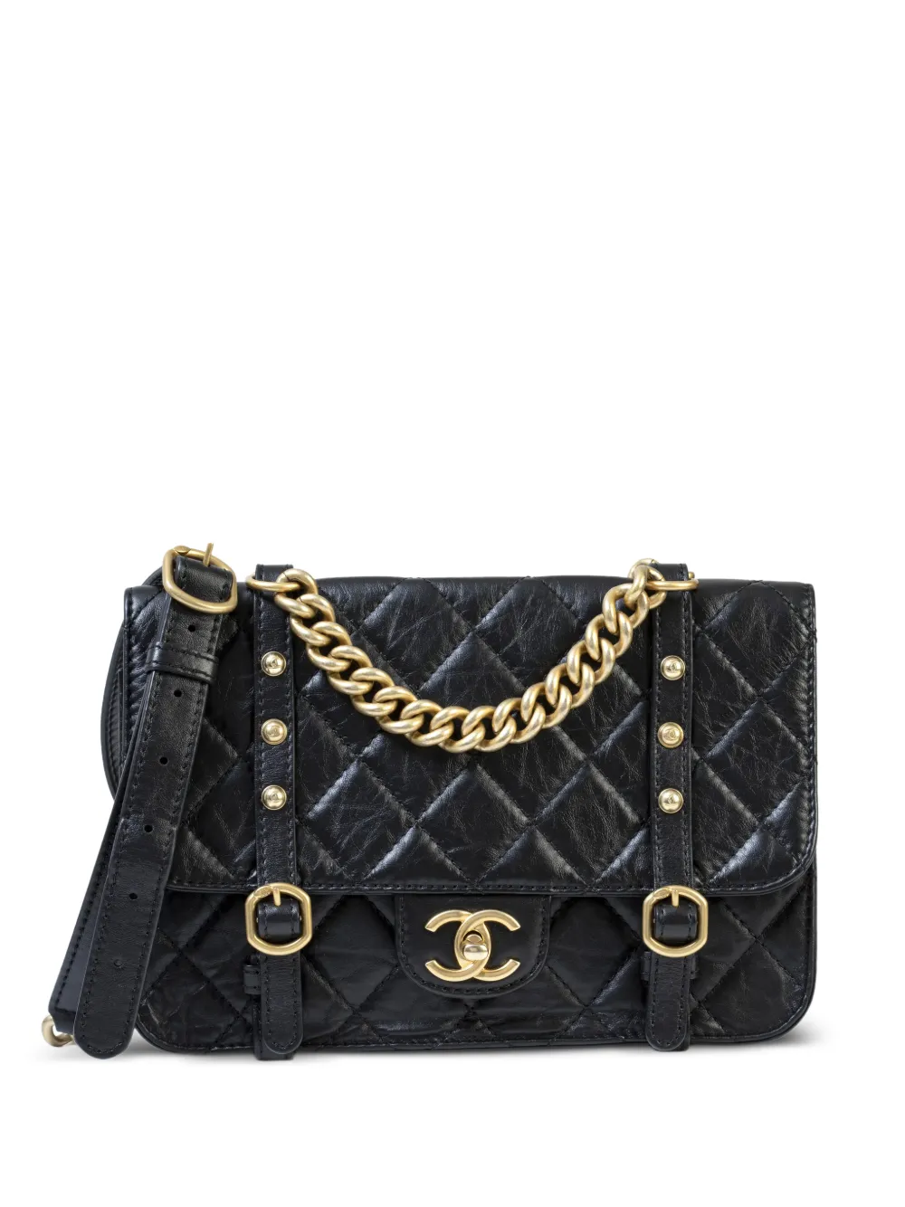 CHANEL Pre-Owned Buckle Flap quilted bag - Nero