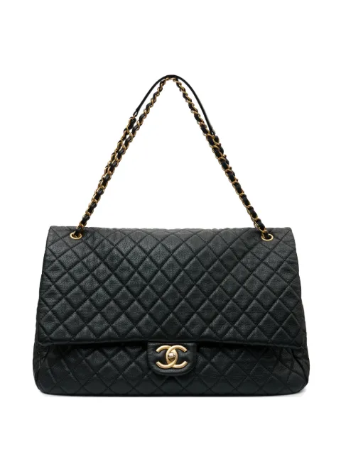 CHANEL Pre-Owned 2017-18 Airline XXL diamond-quilted flap bag