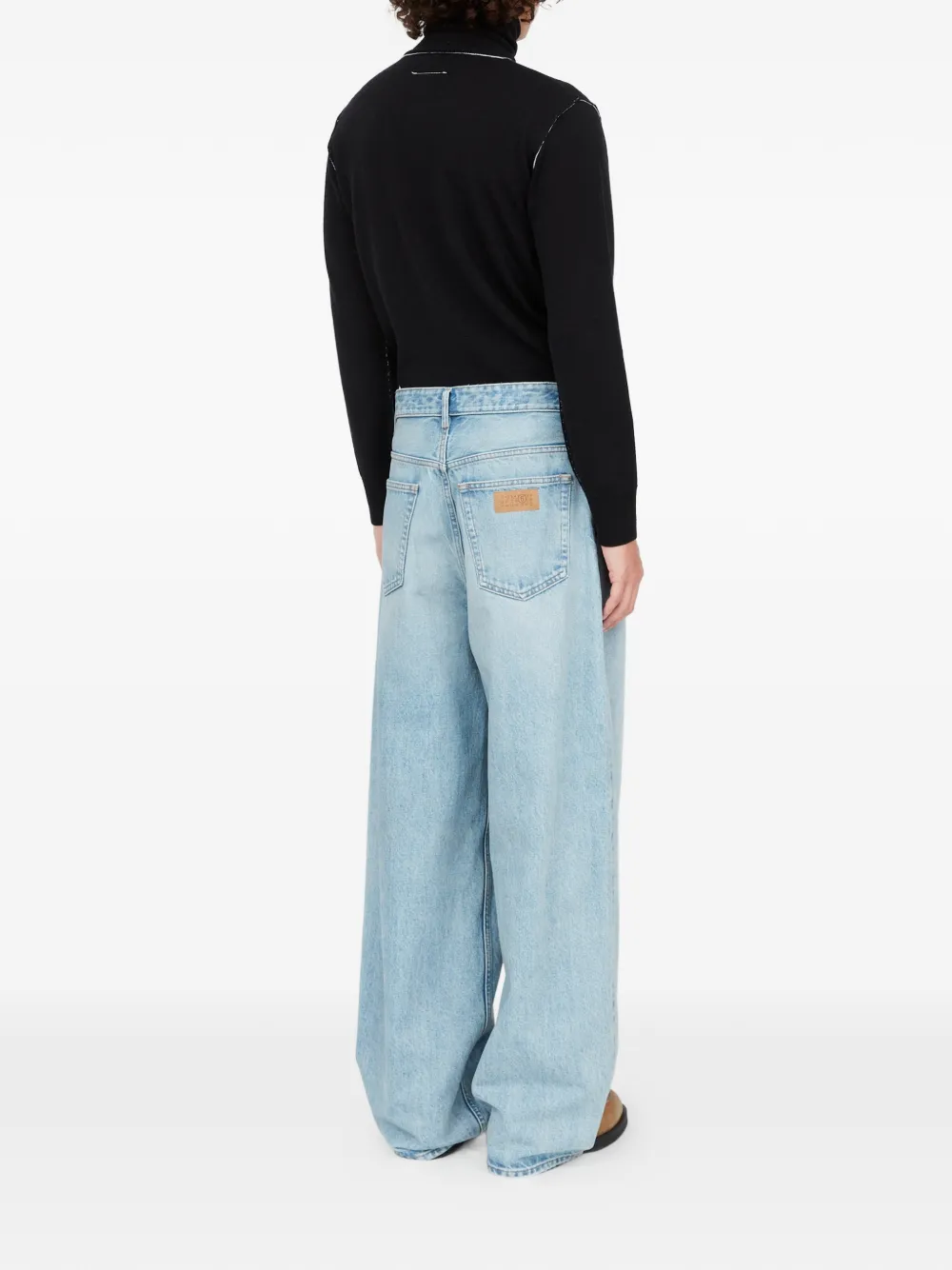 MM6 Maison Margiela Jeans met wijde pijpen Blauw