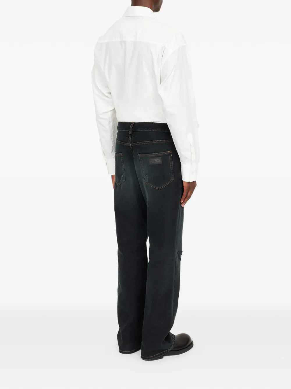 MM6 Maison Margiela Straight jeans Blauw