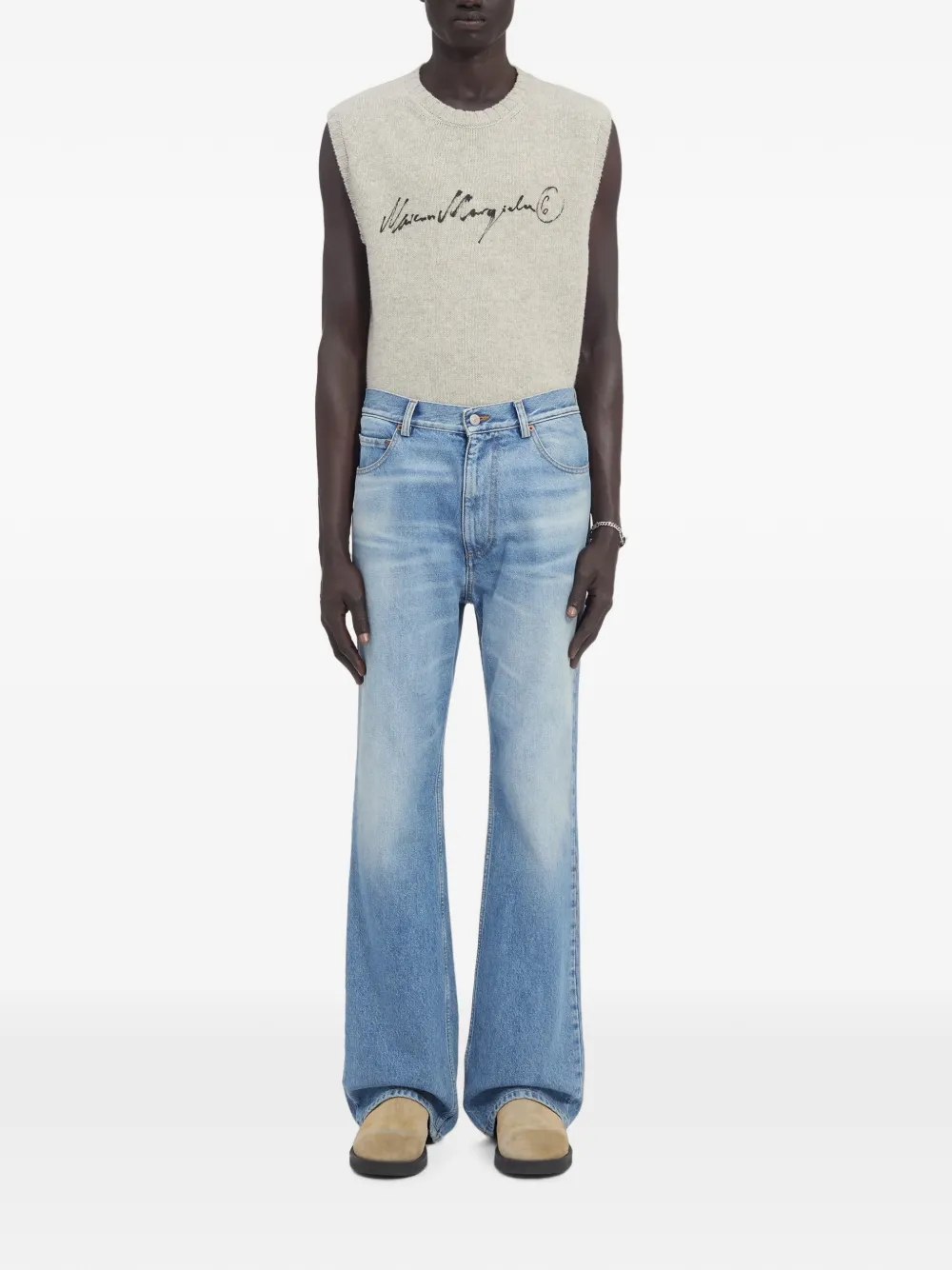MM6 Maison Margiela Bootcut jeans Blauw