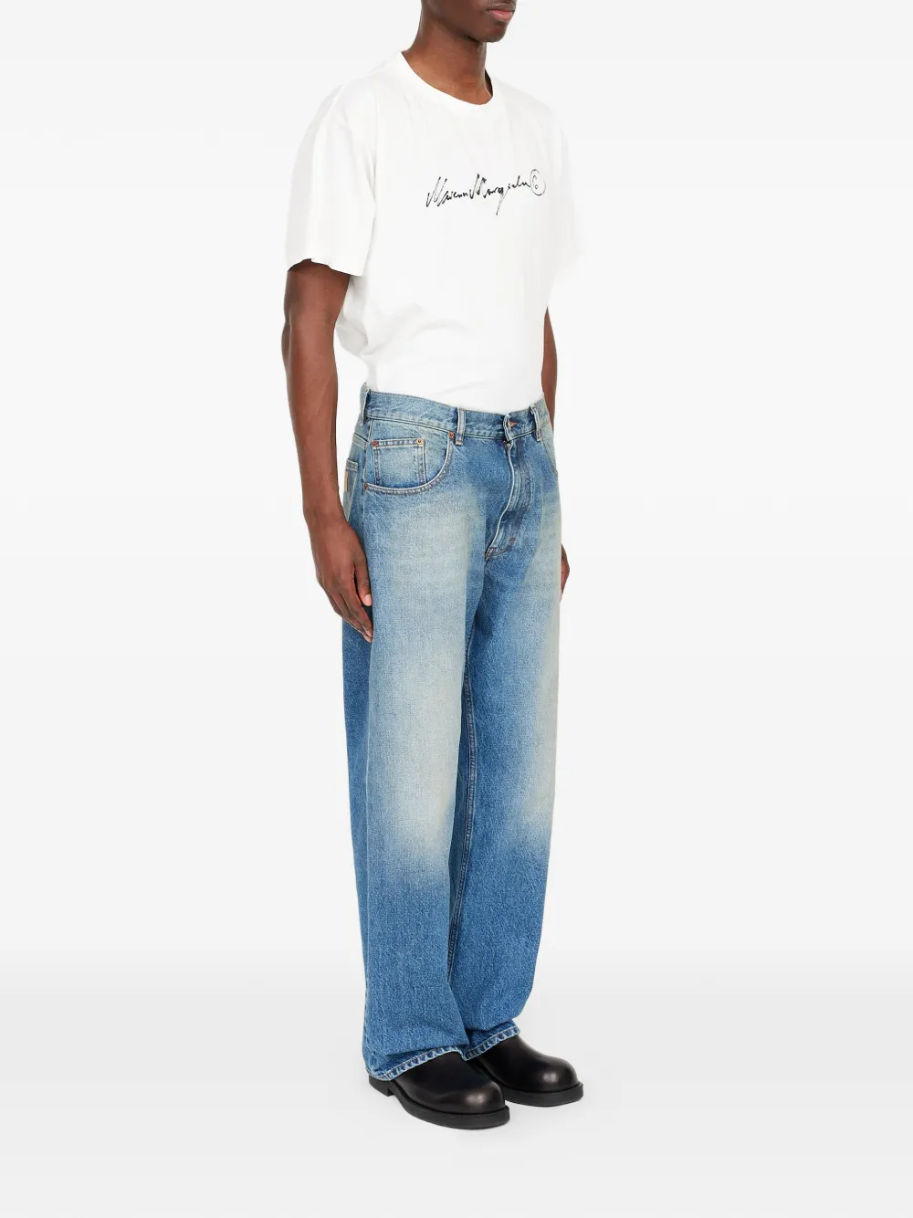 MM6 Maison Margiela Straight jeans Blauw