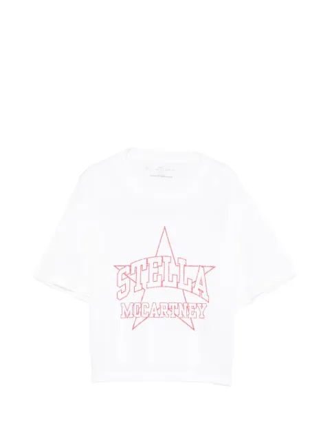 Stella McCartney Kids logo-print star-print T-shirt