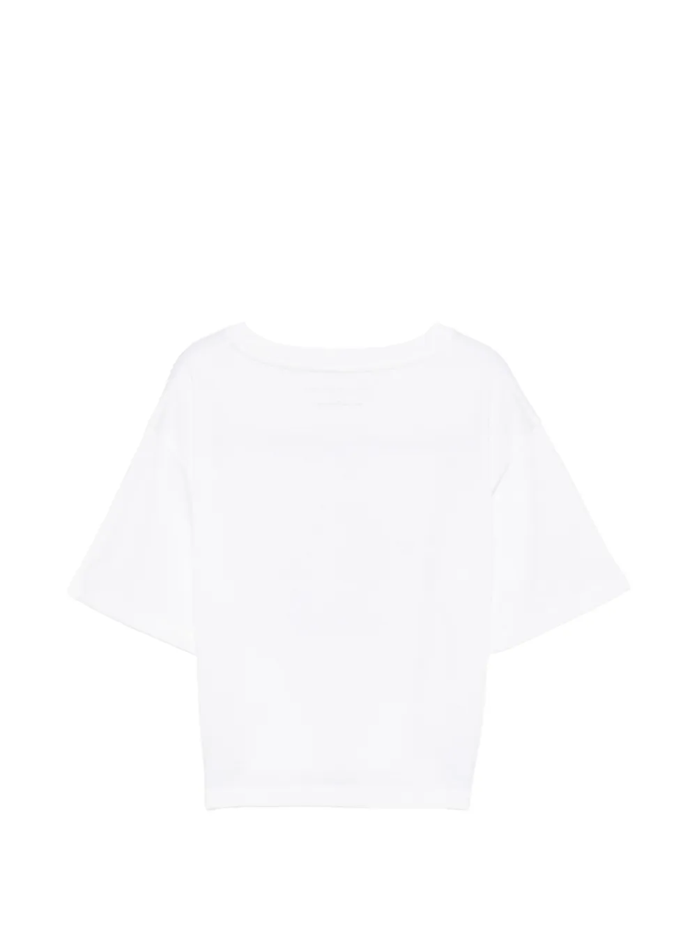 Stella McCartney Kids T-shirt met logo-print en ster-patroon Wit