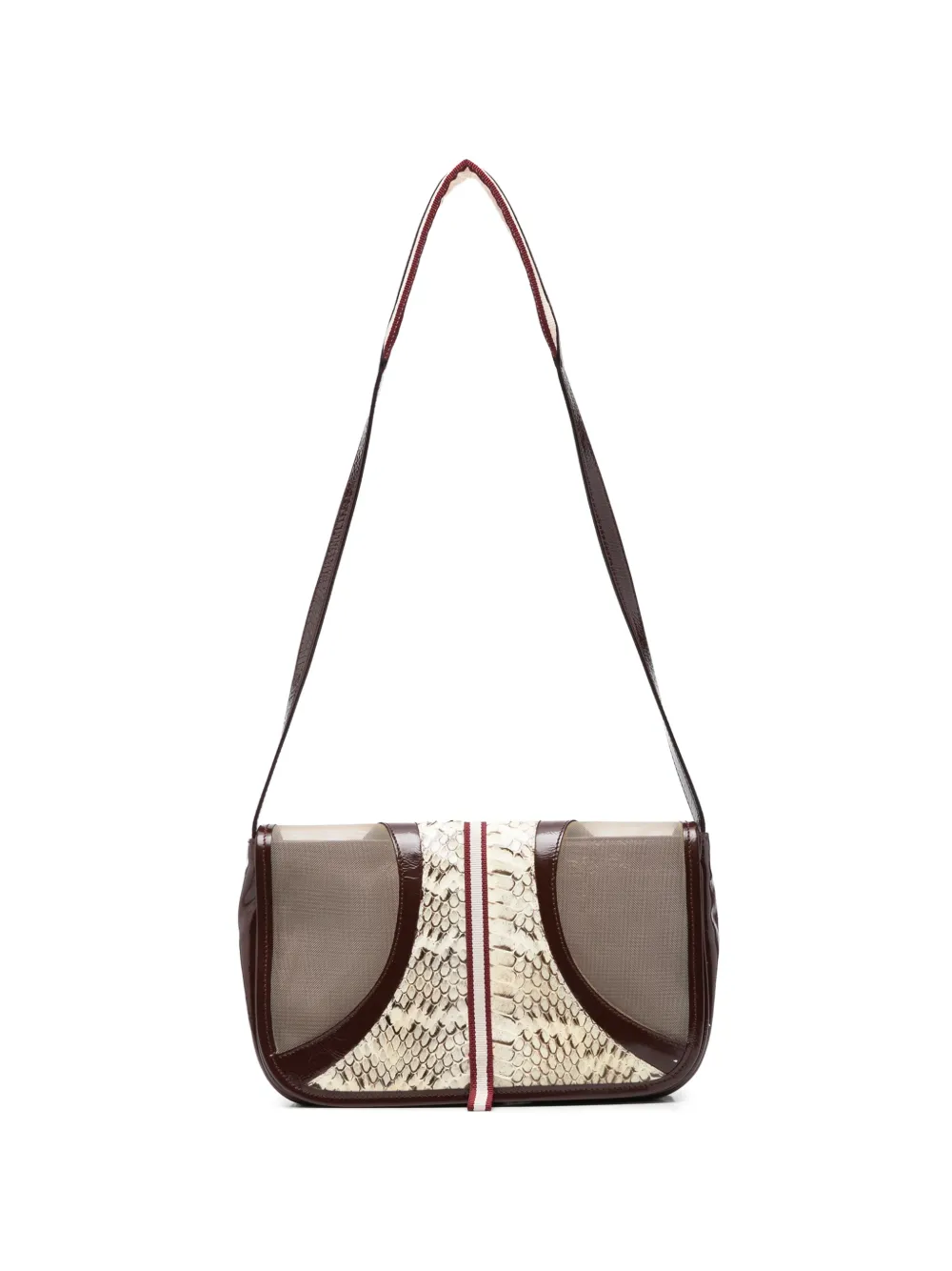 Miu Miu Pre-Owned 2000s logo-debossed shoulder bag - Rosso