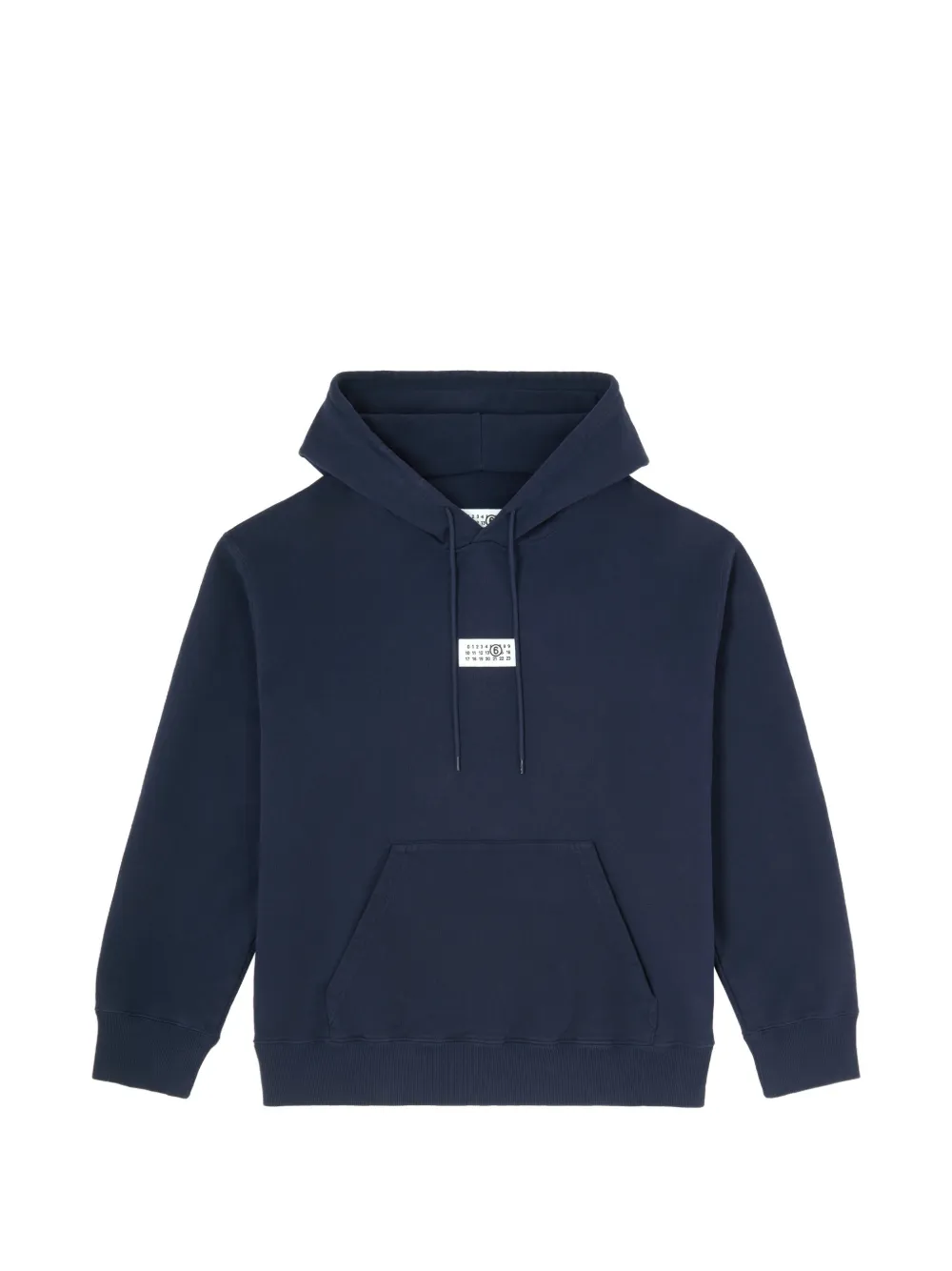 MM6 Maison Margiela unbrushed cotton hoodie - Blue